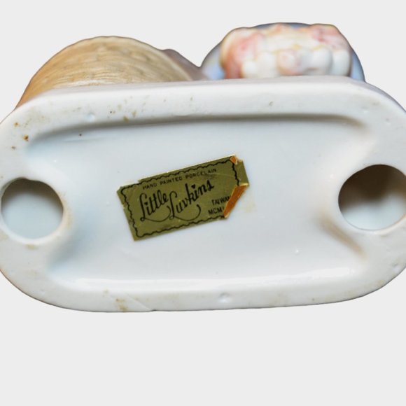 Set Of 2 Vintage Little Luvkins Figurines With Votive Candle Holders Taiwan - Picture 5 of 10